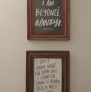 The Office and Parks and Recreation framed prints